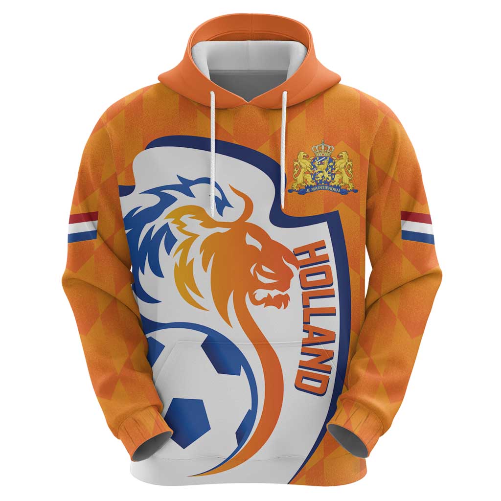 Custom Netherlands Football Hoodie 2025 Go Champions Holland LT14