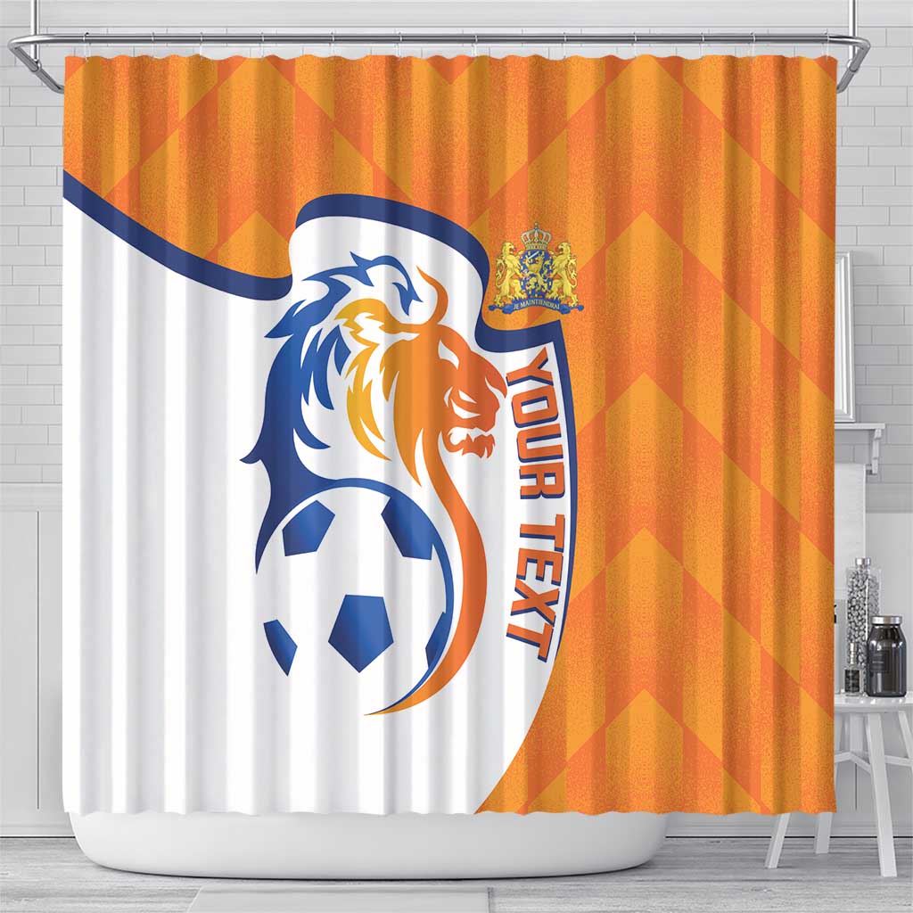 Custom Netherlands Football Shower Curtain 2025 Go Champions Holland LT14