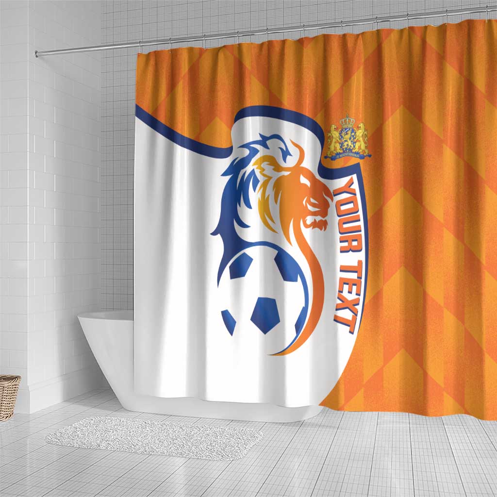 Custom Netherlands Football Shower Curtain 2025 Go Champions Holland LT14