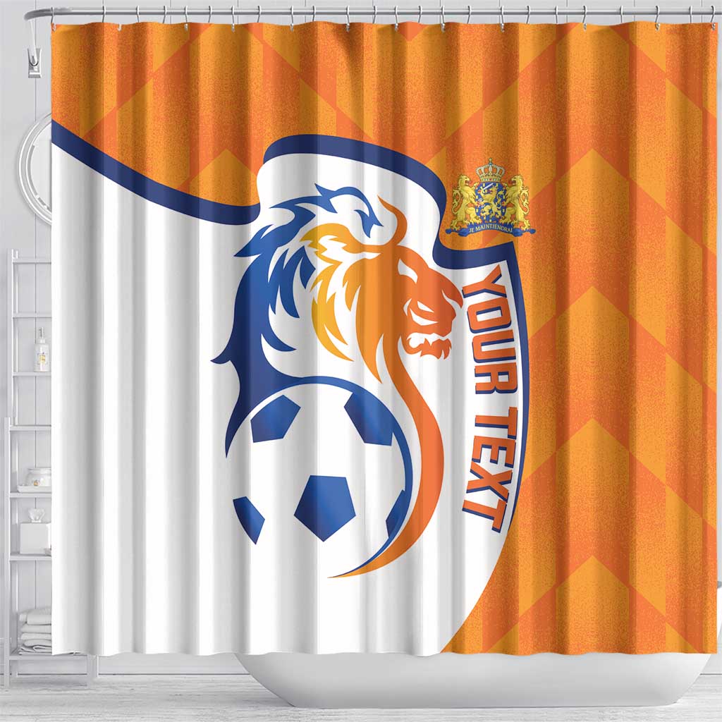 Custom Netherlands Football Shower Curtain 2025 Go Champions Holland LT14