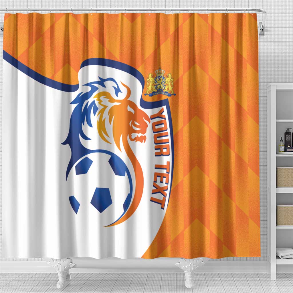 Custom Netherlands Football Shower Curtain 2025 Go Champions Holland LT14