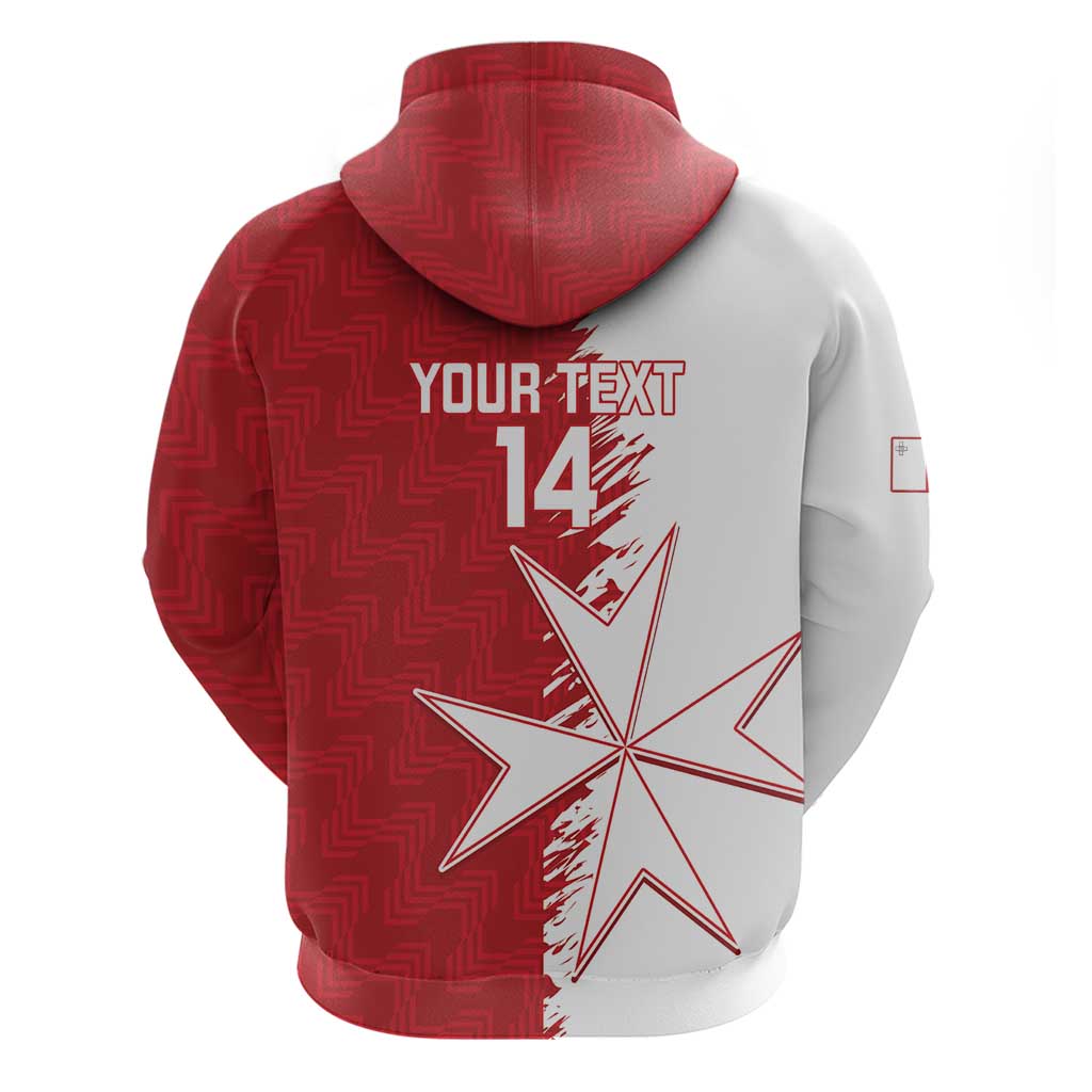 Custom Malta Football Hoodie Go Champions Flag Style LT14