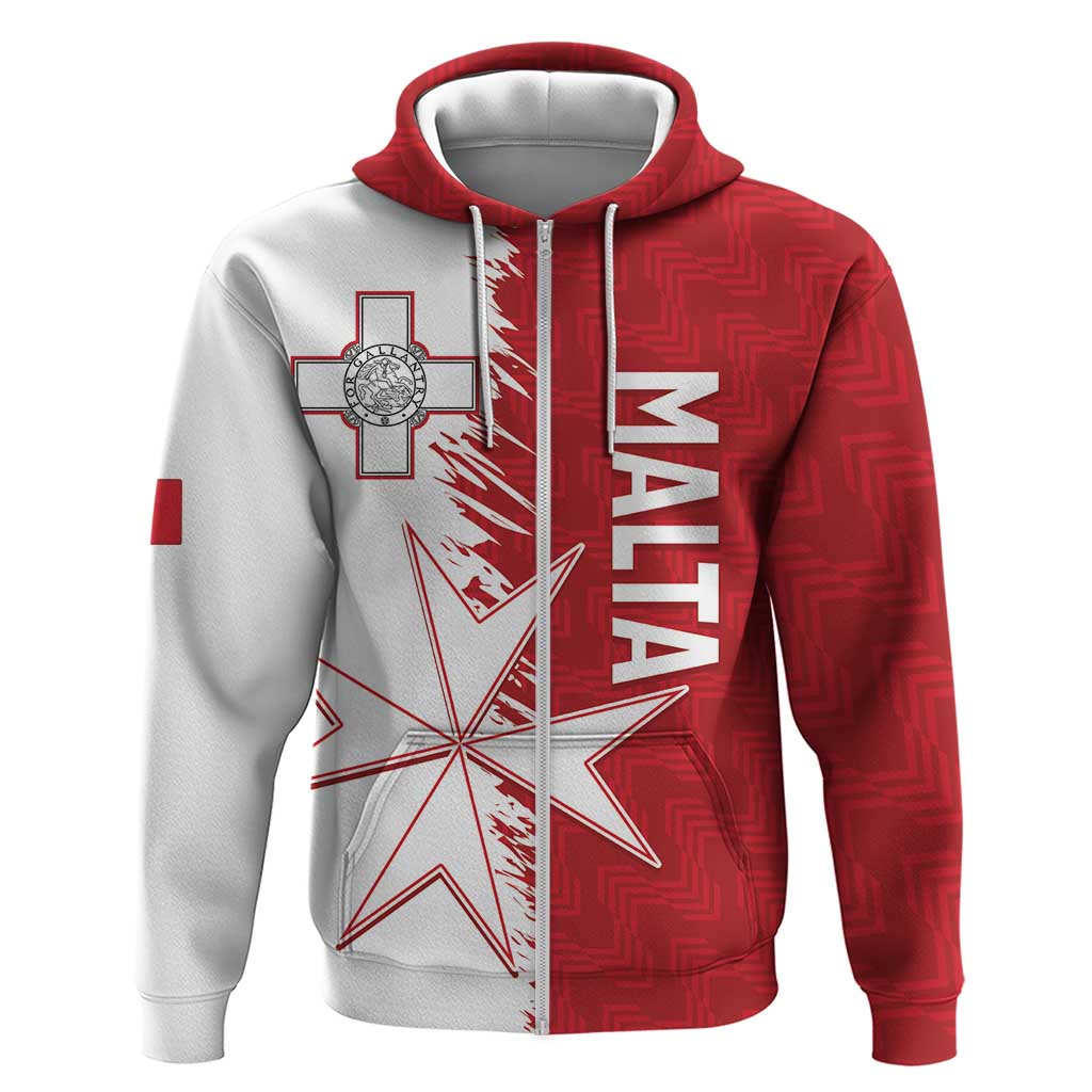 Custom Malta Football Hoodie Go Champions Flag Style LT14