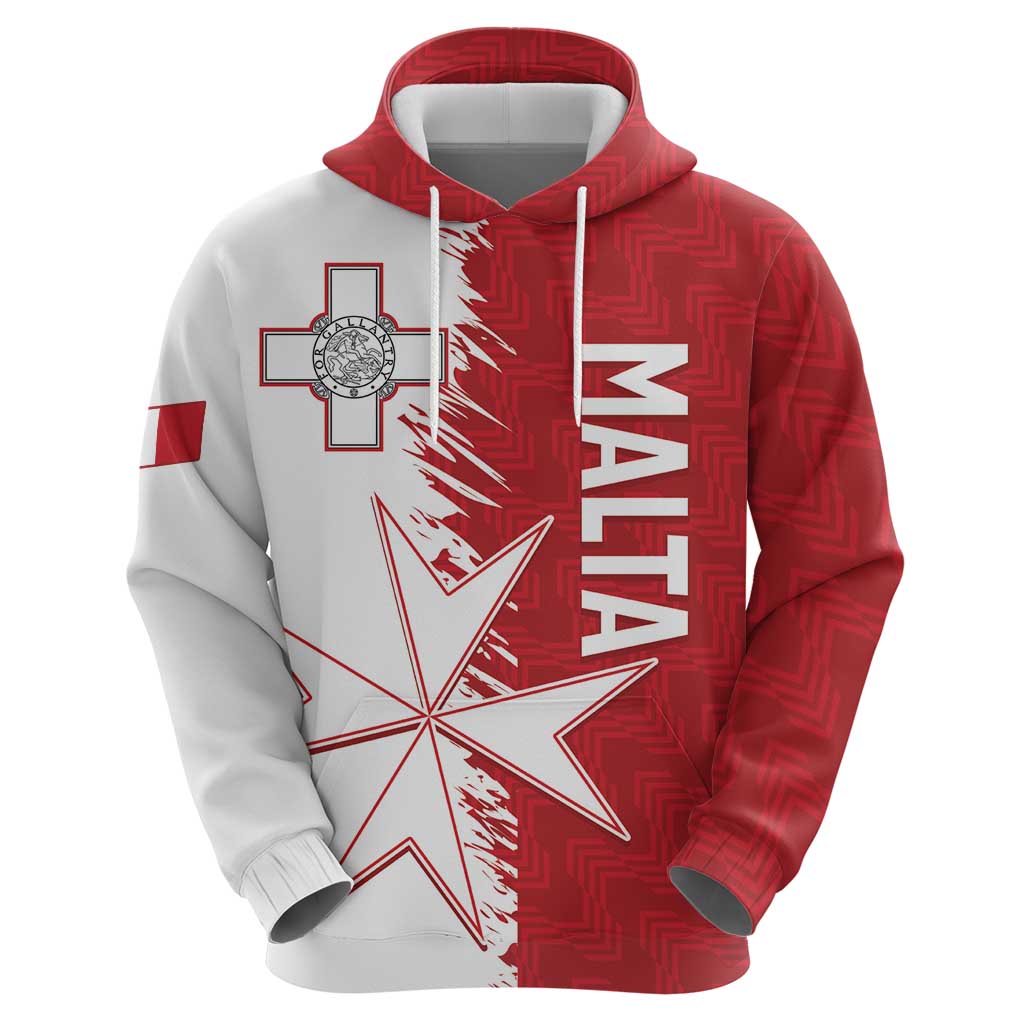 Custom Malta Football Hoodie Go Champions Flag Style LT14