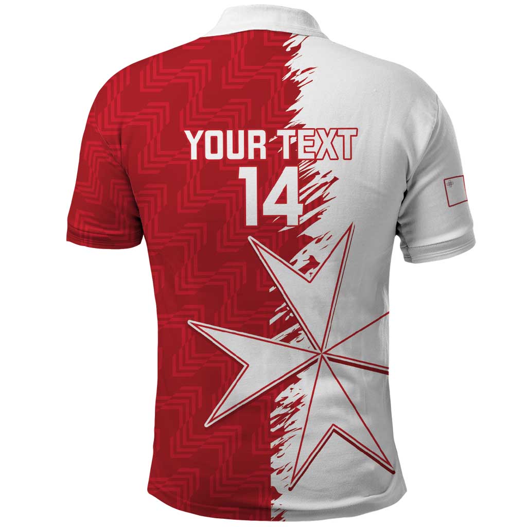 Custom Malta Football Polo Shirt Go Champions Flag Style LT14