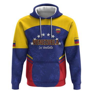 Custom Venezuela Football Hoodie Come On La Vinotinto Flag Color LT14