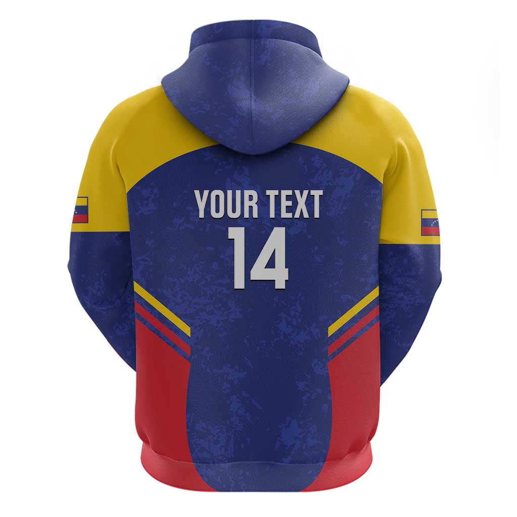 Custom Venezuela Football Hoodie Come On La Vinotinto Flag Color LT14