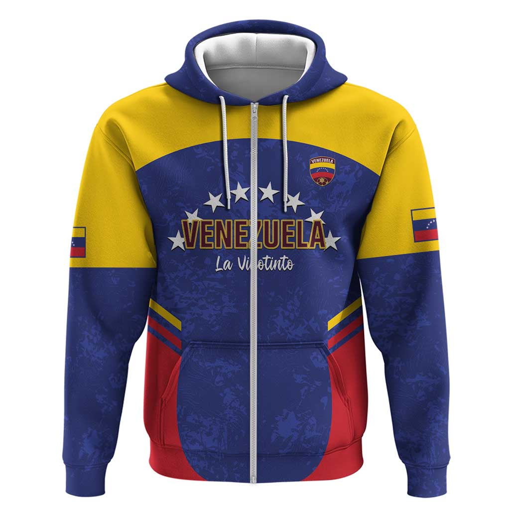 Custom Venezuela Football Hoodie Come On La Vinotinto Flag Color LT14
