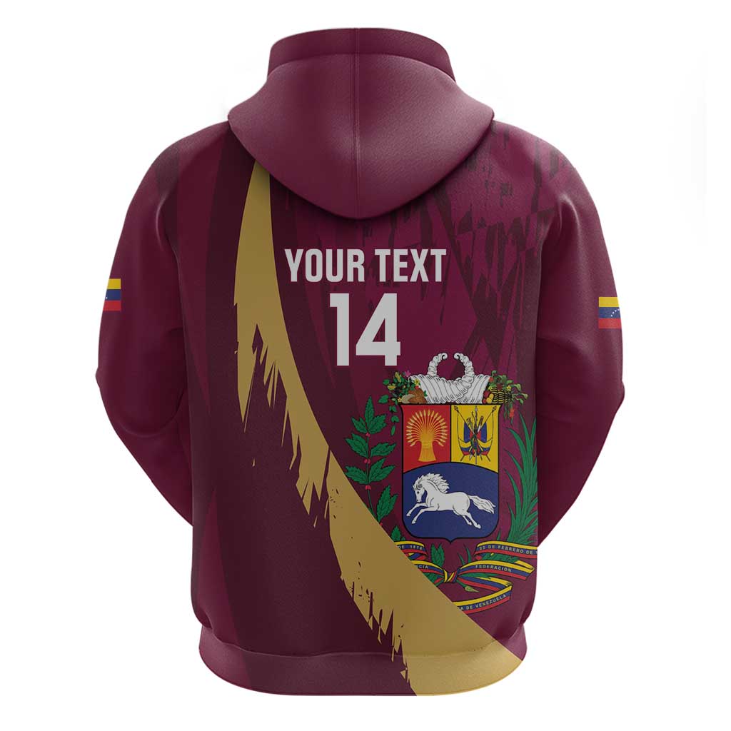 Custom Venezuela Football Hoodie Mano Tengo Fe La Vinotinto LT14