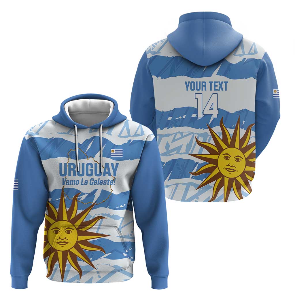 Custom Uruguay Football Hoodie Vamo La Celeste LT14