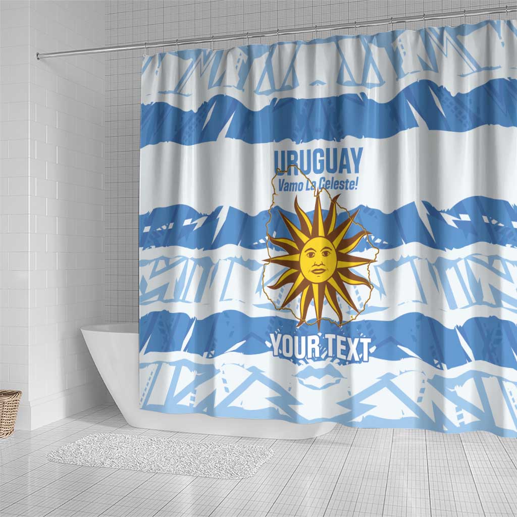 Custom Uruguay Football Shower Curtain Vamo La Celeste LT14
