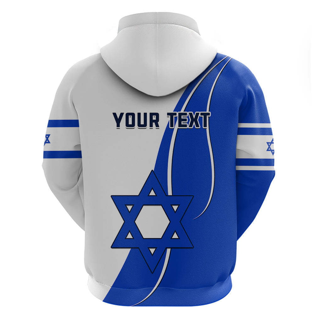Custom Israel Independence Day Hoodie Yom Haatzmaut Curvel Style LT14