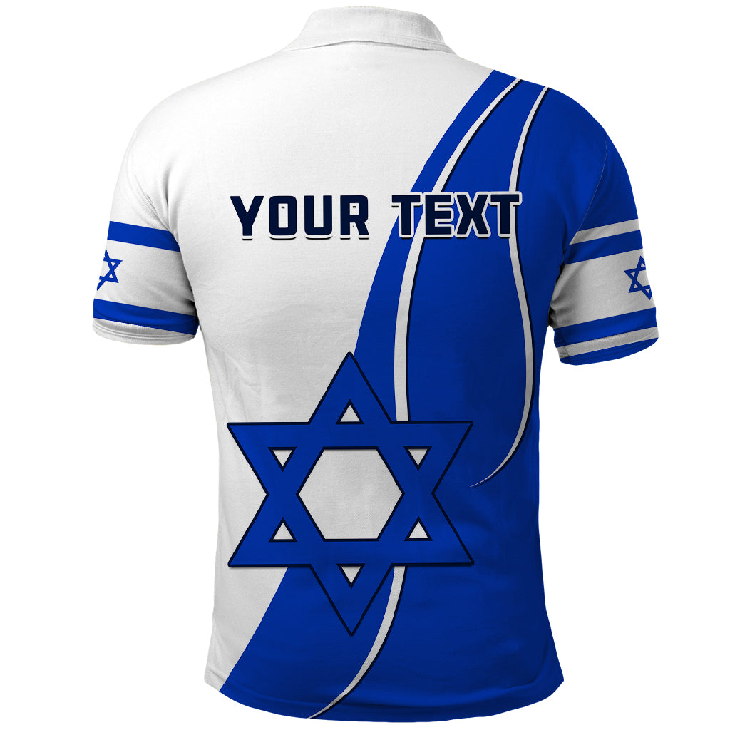 Custom Israel Polo Shirt Independence Day Yom Haatzmaut Curvel Style LT14