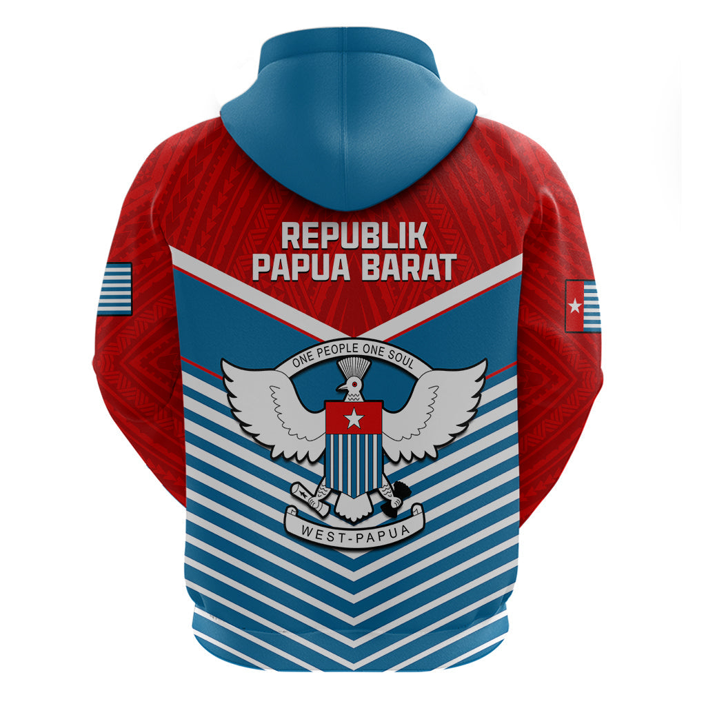 West Papua Hoodie Coat Of Arms And Morning Star Flag LT14