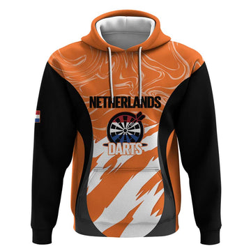 Custom Netherlands Darts Hoodie Come On Holland LT14