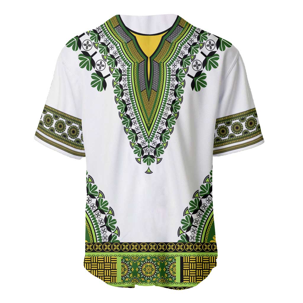 Africa Baseball Jersey African Dashiki Royal Green Version LT14