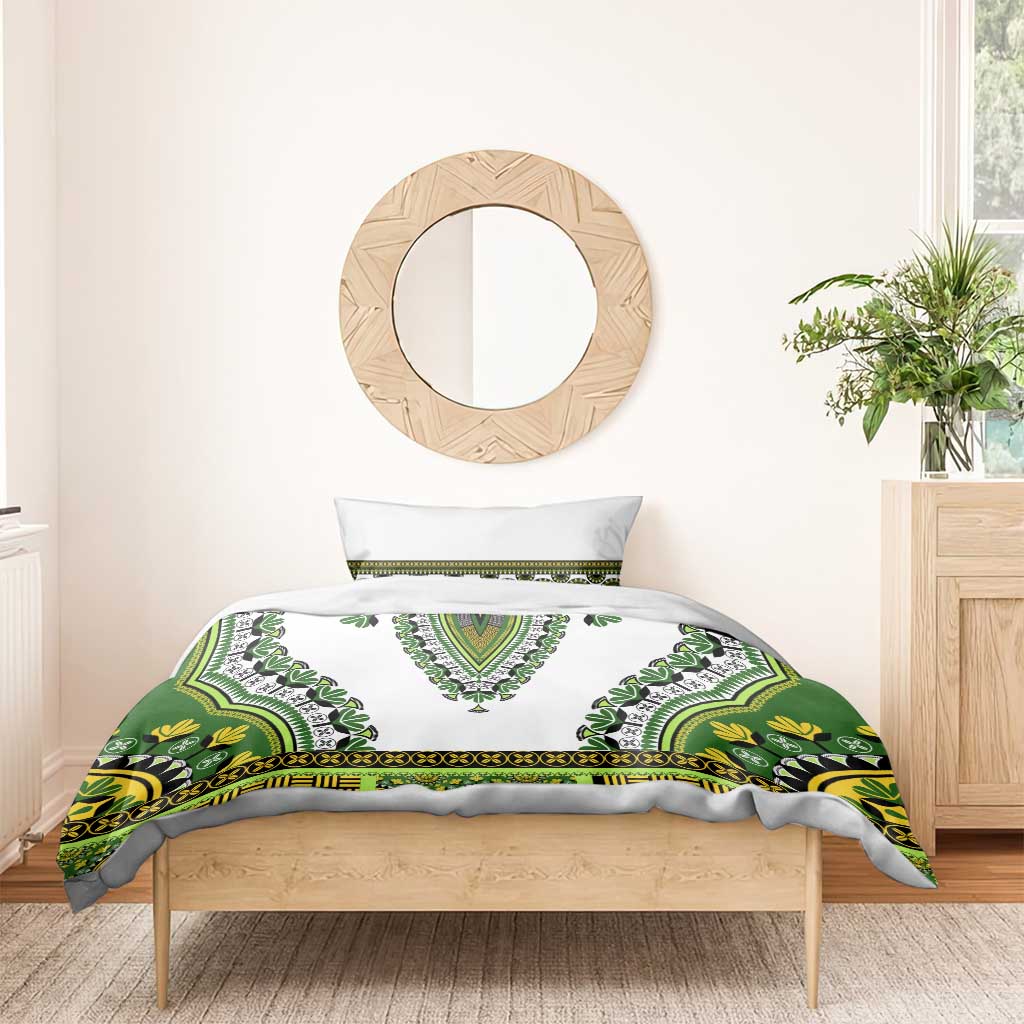 Africa Bedding Set African Dashiki Royal Green Version LT14