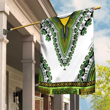 Africa Garden Flag African Dashiki Royal Green Version LT14