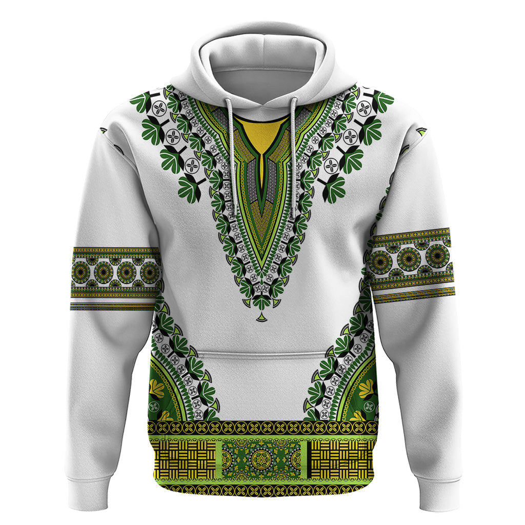 Africa Hoodie African Dashiki Royal Green Version LT14