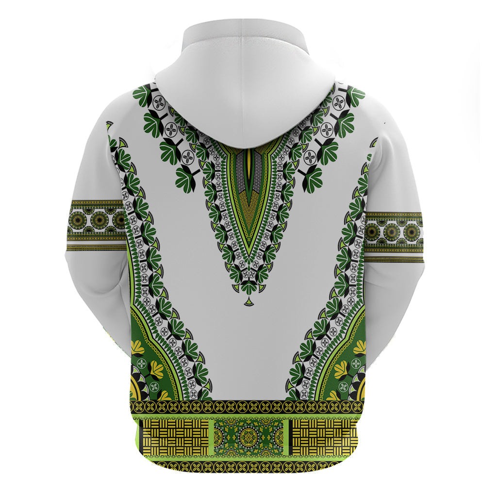 Africa Hoodie African Dashiki Royal Green Version LT14