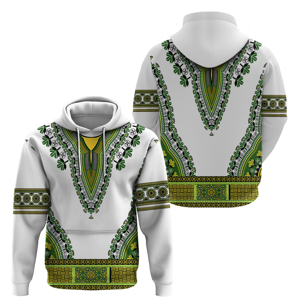 Africa Hoodie African Dashiki Royal Green Version LT14