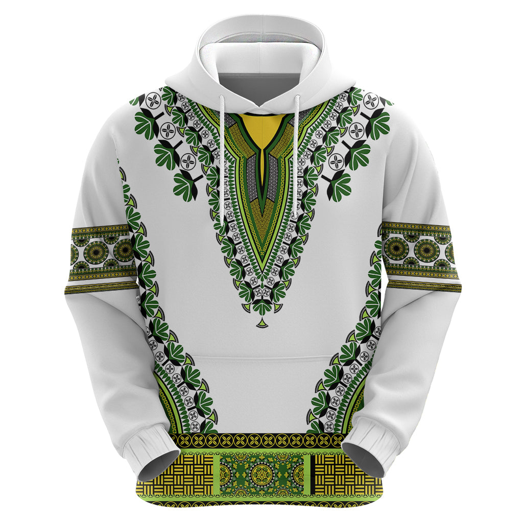 Africa Hoodie African Dashiki Royal Green Version LT14