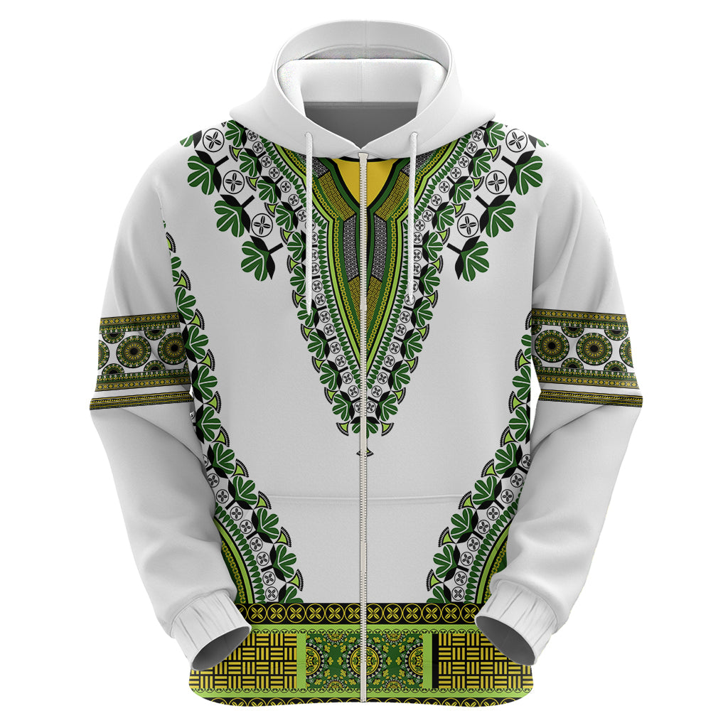 Africa Hoodie African Dashiki Royal Green Version LT14