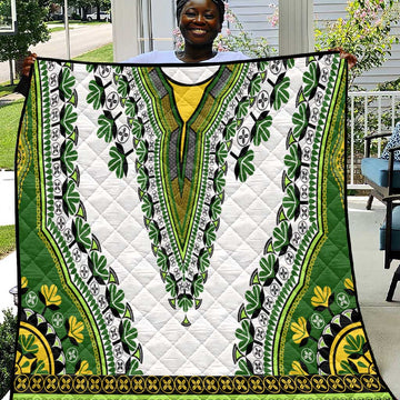 Africa Quilt African Dashiki Royal Green Version LT14