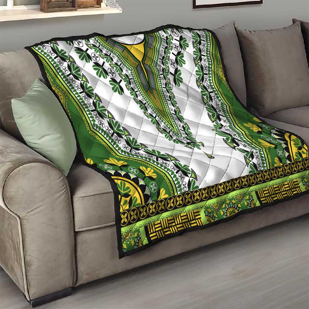 Africa Quilt African Dashiki Royal Green Version LT14