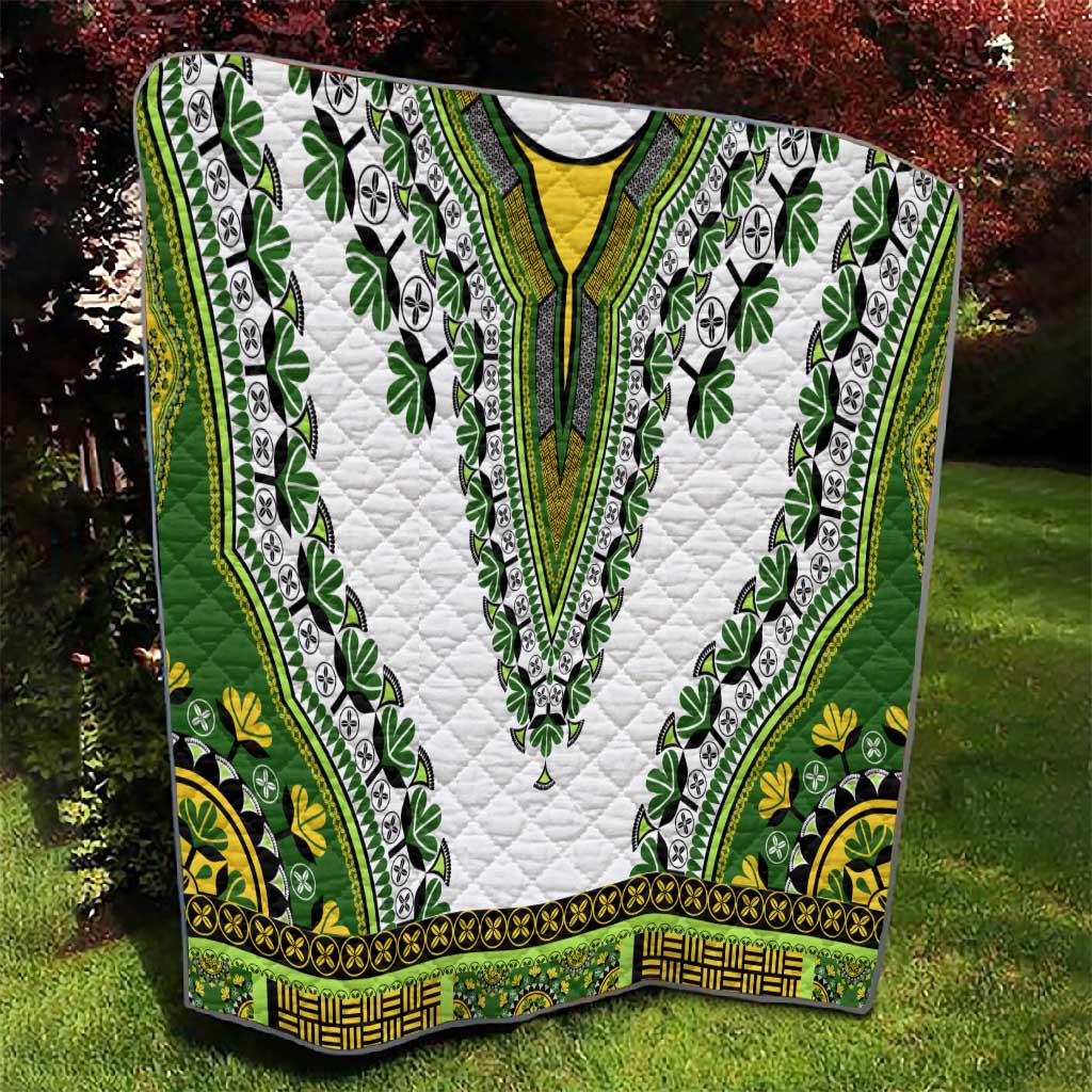 Africa Quilt African Dashiki Royal Green Version LT14