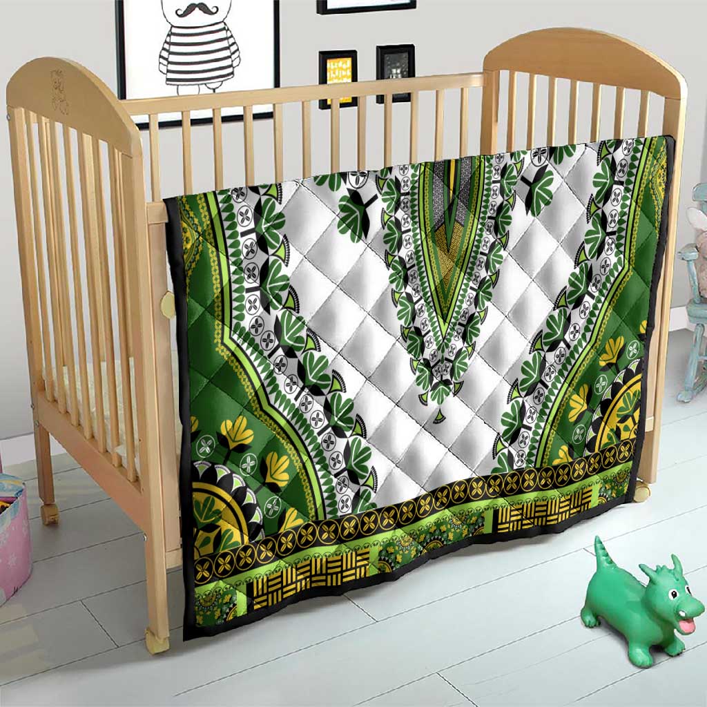 Africa Quilt African Dashiki Royal Green Version LT14