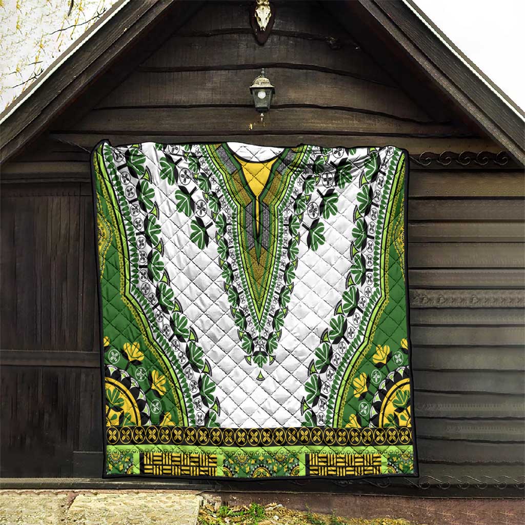 Africa Quilt African Dashiki Royal Green Version LT14