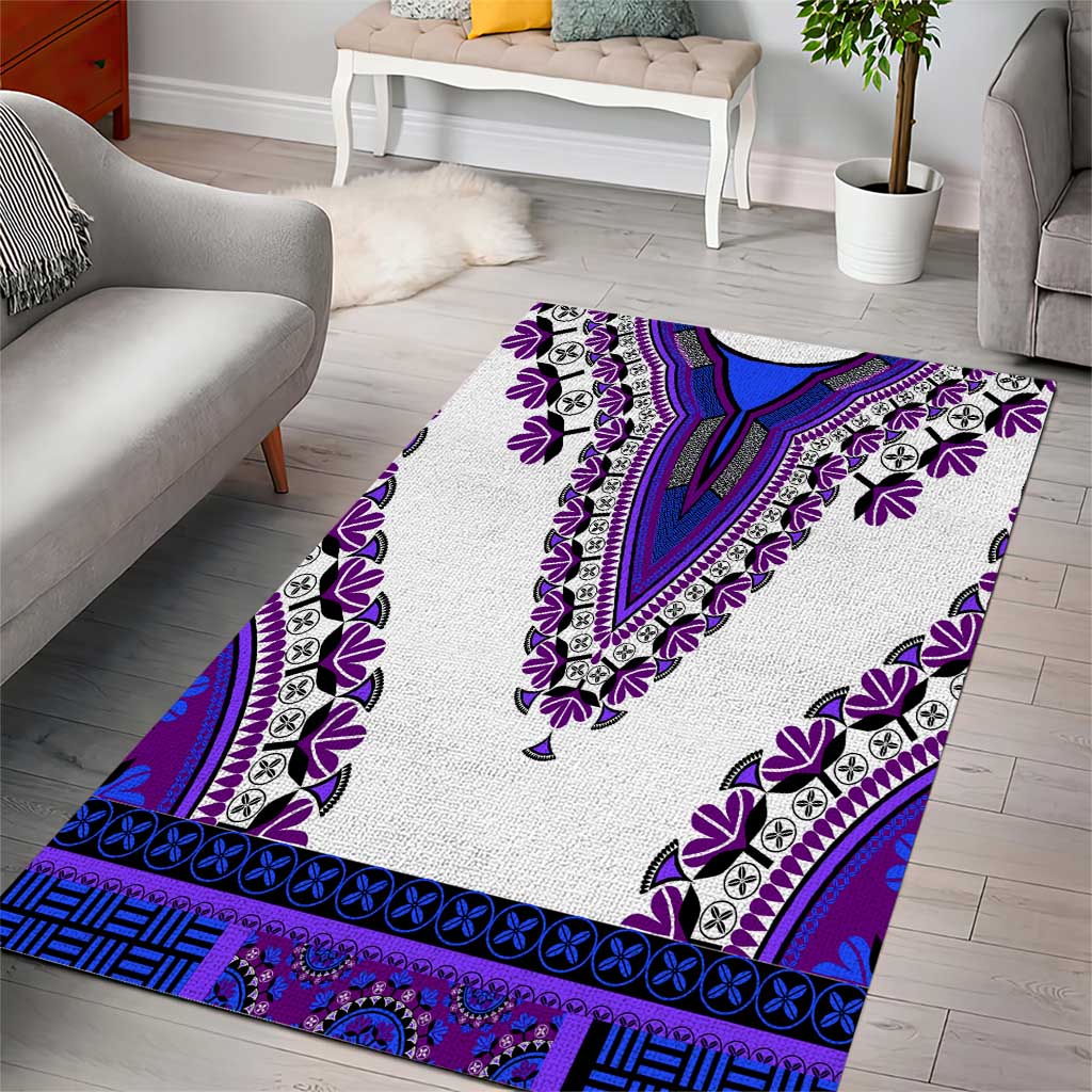 Africa Area Rug African Dashiki Royal Purple Version LT14