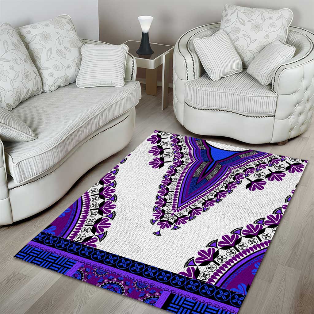 Africa Area Rug African Dashiki Royal Purple Version LT14