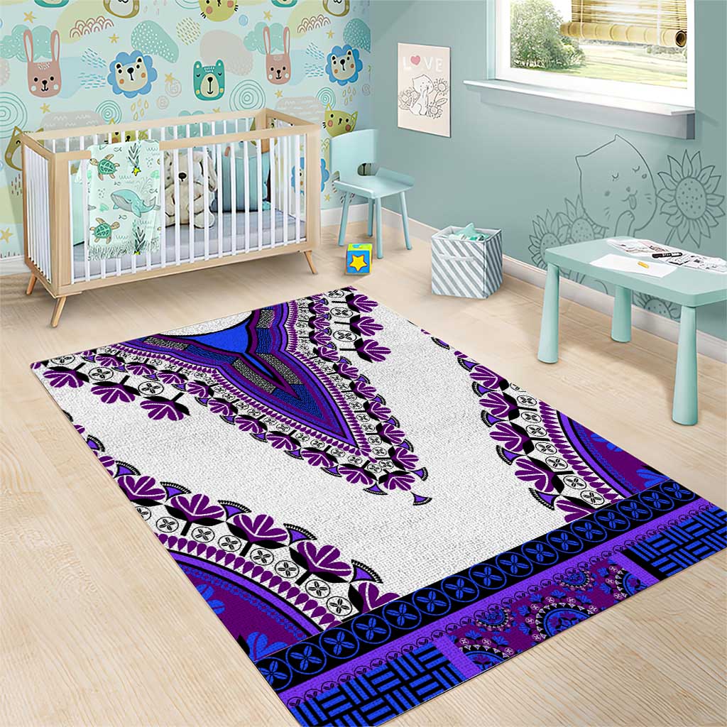 Africa Area Rug African Dashiki Royal Purple Version LT14