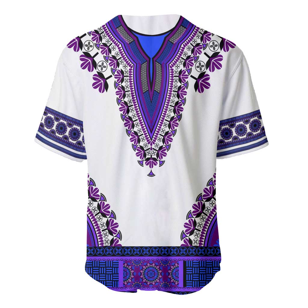 Africa Baseball Jersey African Dashiki Royal Purple Version LT14