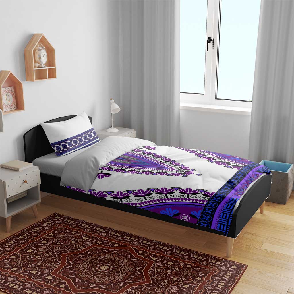 Africa Bedding Set African Dashiki Royal Purple Version LT14