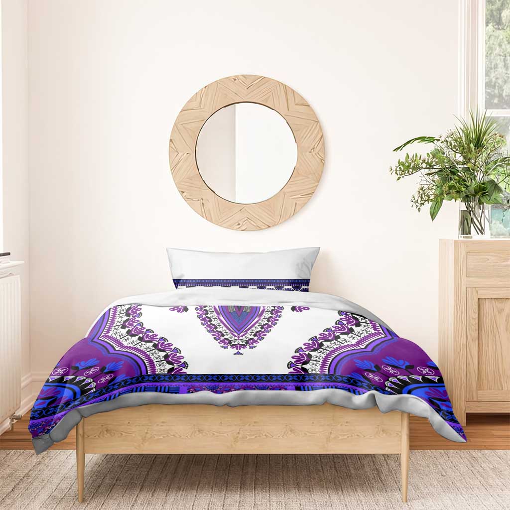 Africa Bedding Set African Dashiki Royal Purple Version LT14