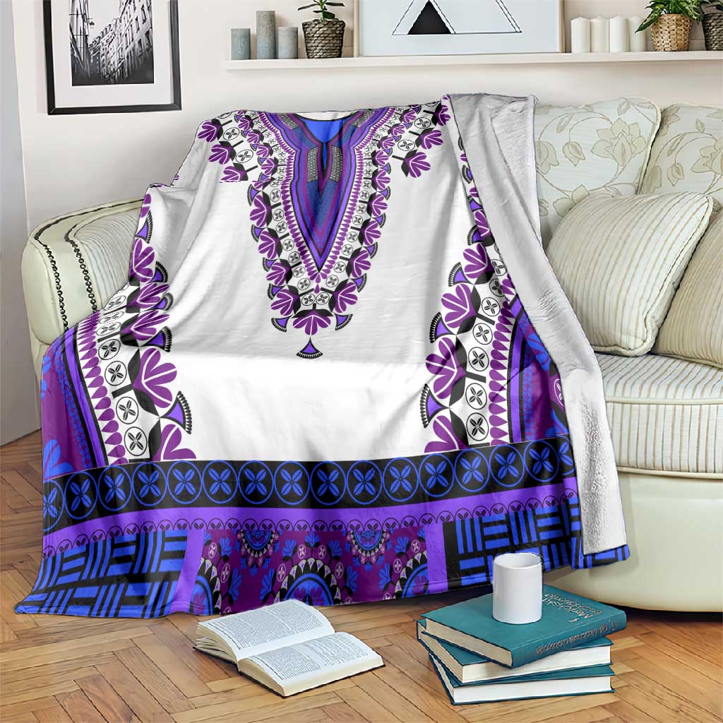 Africa Blanket African Dashiki Royal Purple Version LT14
