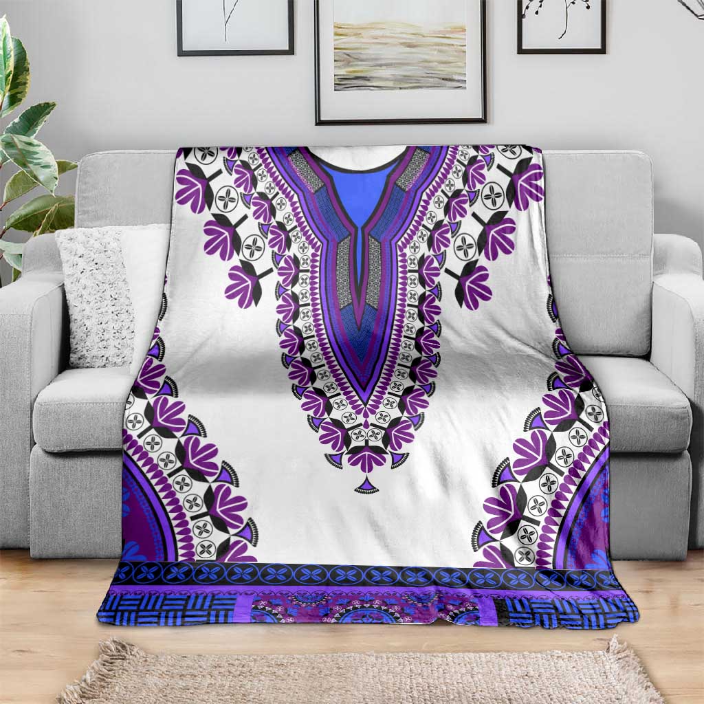 Africa Blanket African Dashiki Royal Purple Version LT14