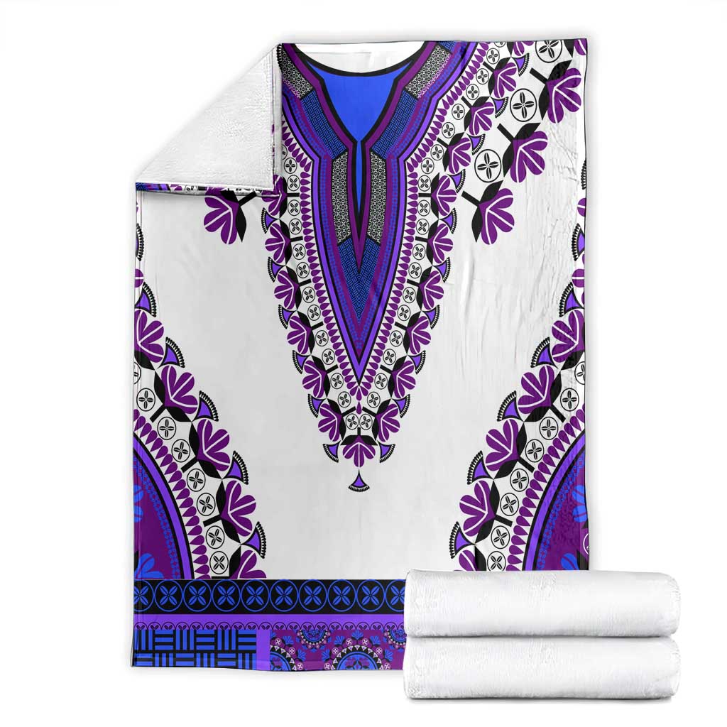 Africa Blanket African Dashiki Royal Purple Version LT14