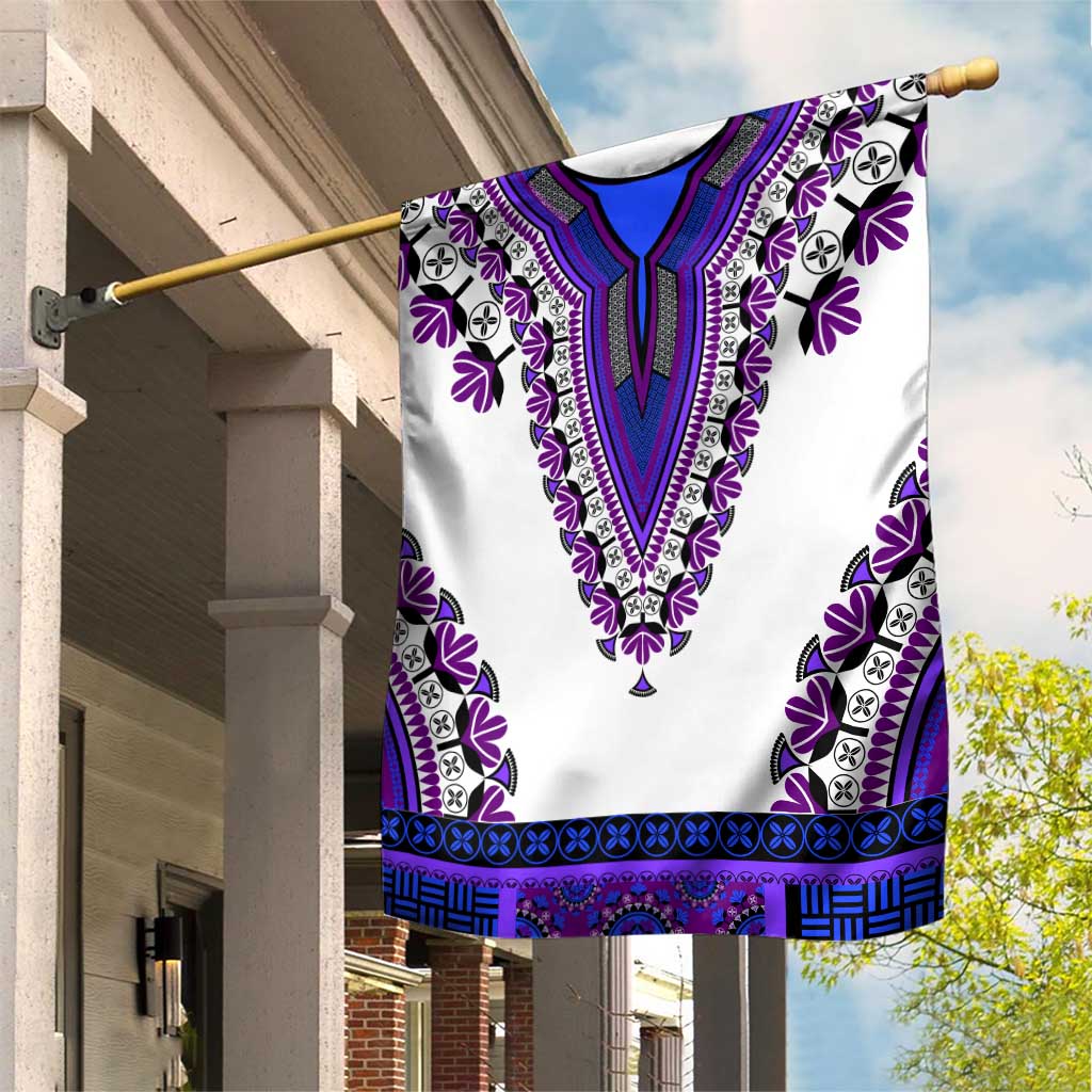 Africa Garden Flag African Dashiki Royal Purple Version LT14