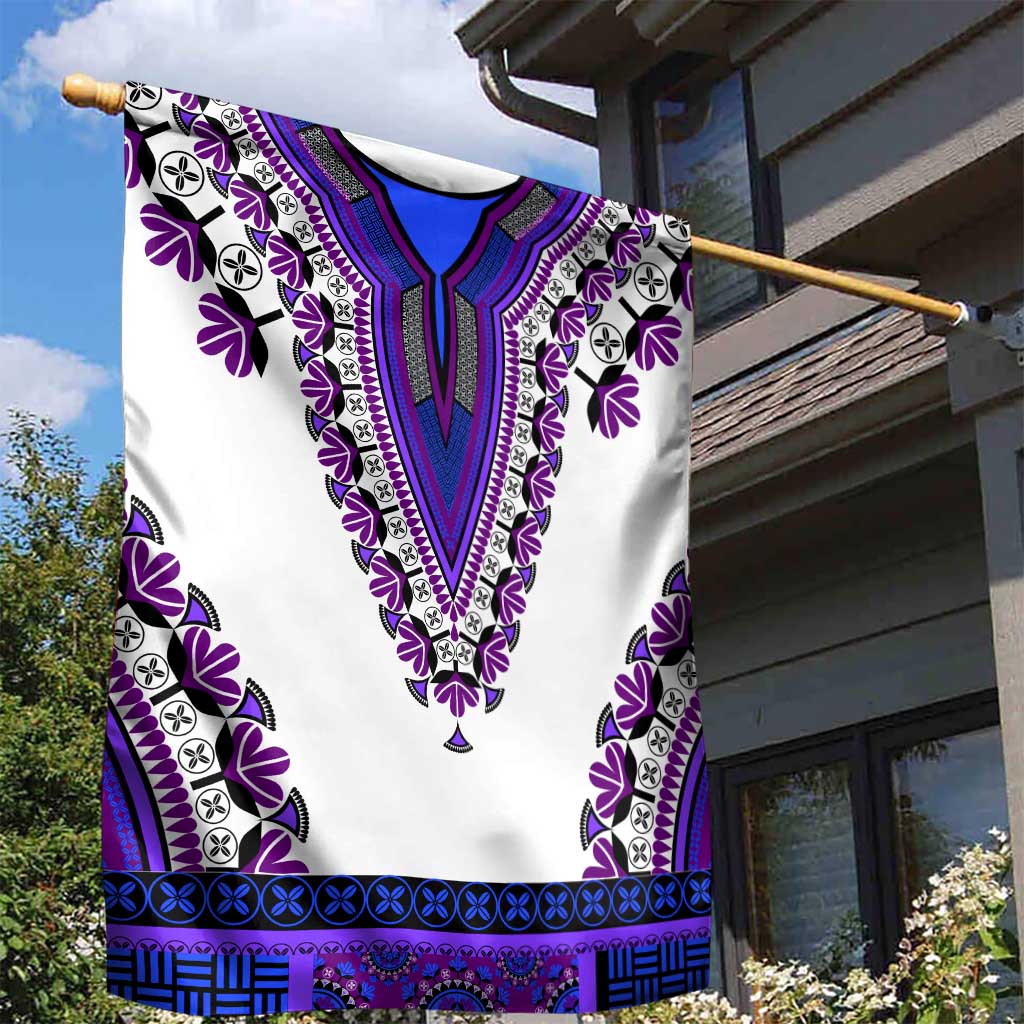 Africa Garden Flag African Dashiki Royal Purple Version LT14