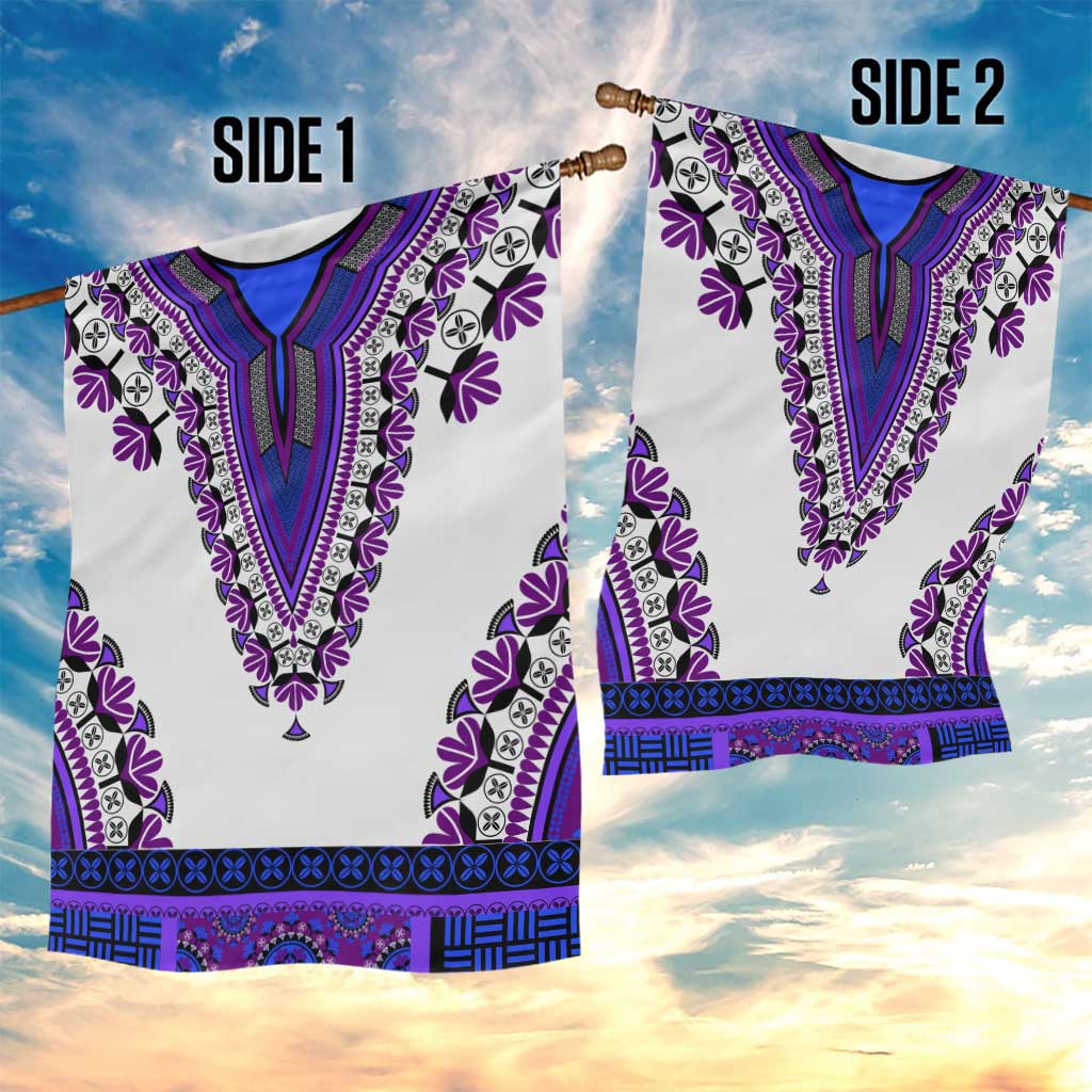 Africa Garden Flag African Dashiki Royal Purple Version LT14