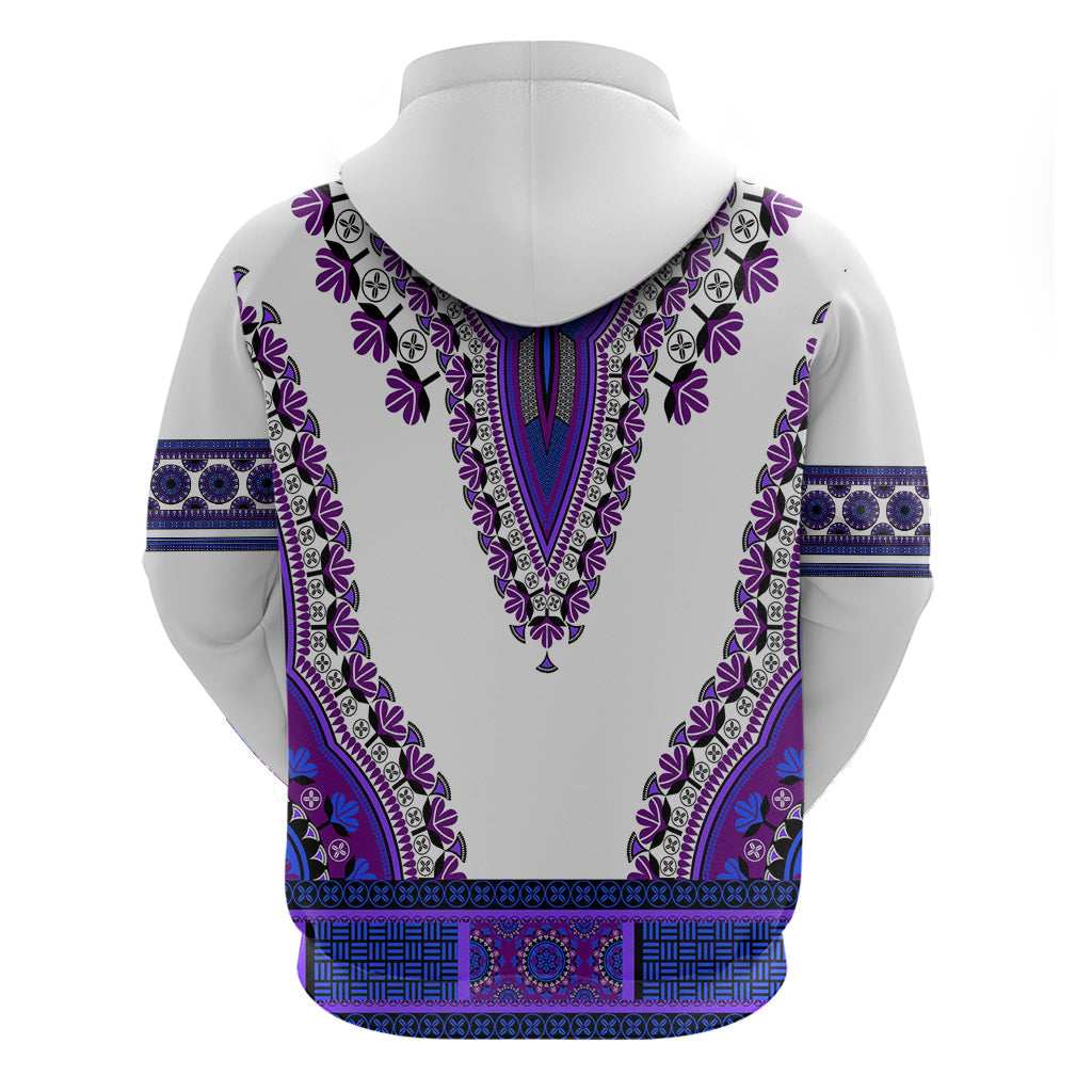 Africa Hoodie African Dashiki Royal Purple Version LT14