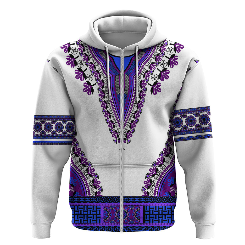 Africa Hoodie African Dashiki Royal Purple Version LT14