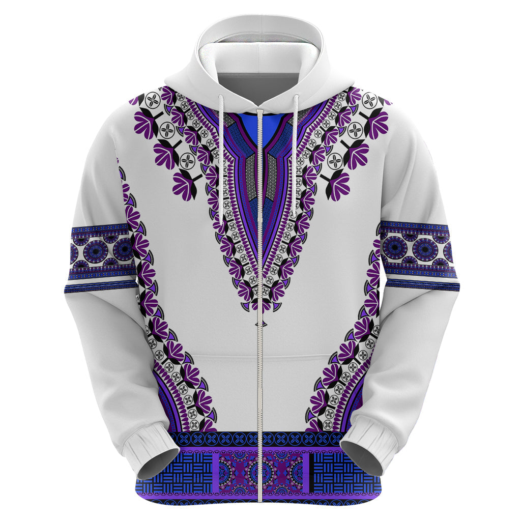 Africa Hoodie African Dashiki Royal Purple Version LT14