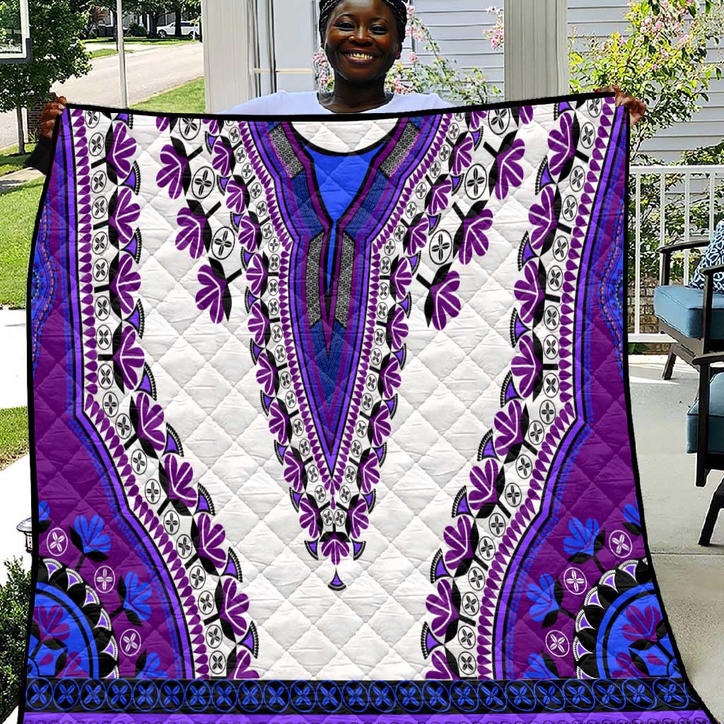 Africa Quilt African Dashiki Royal Purple Version LT14
