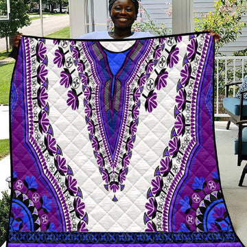 Africa Quilt African Dashiki Royal Purple Version LT14