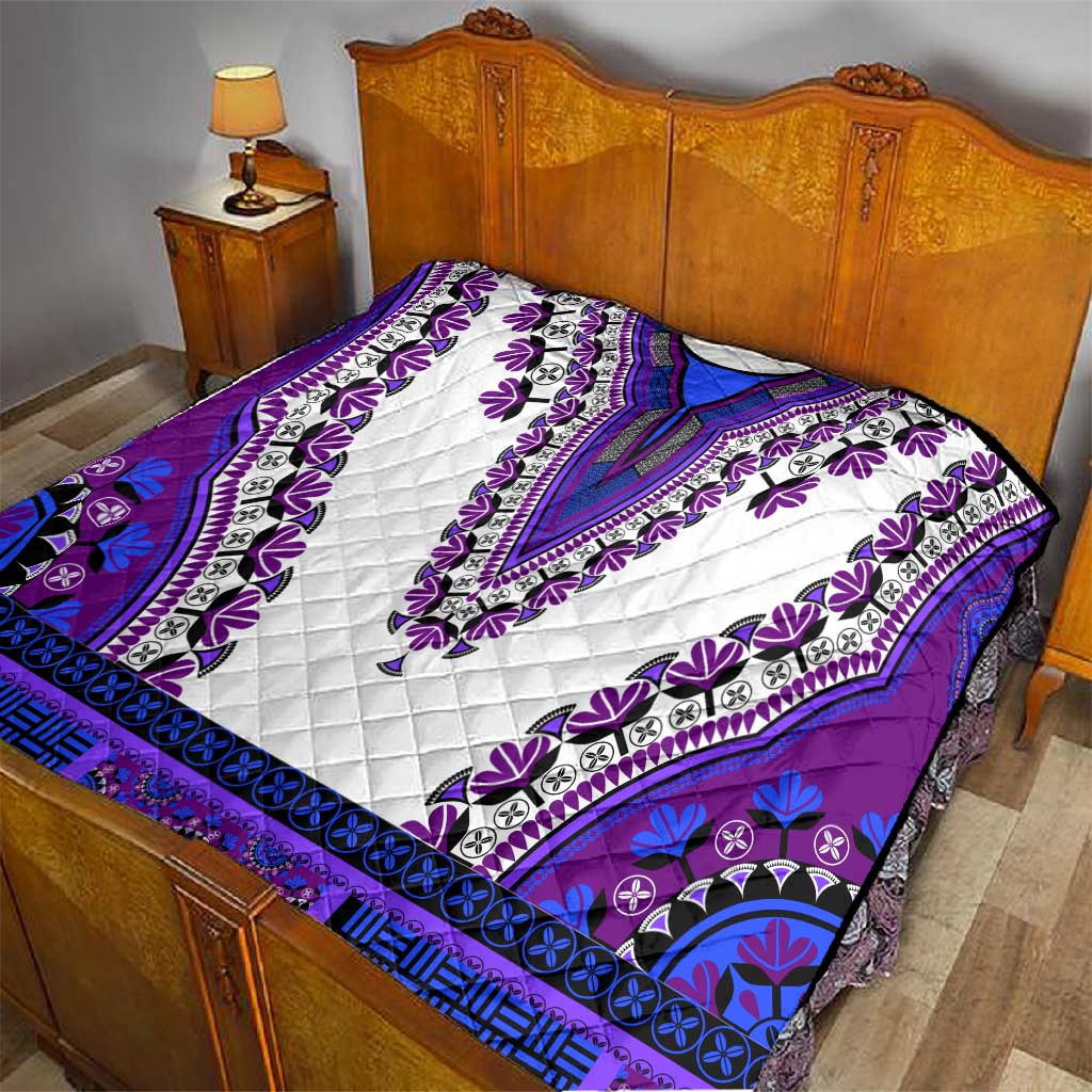 Africa Quilt African Dashiki Royal Purple Version LT14
